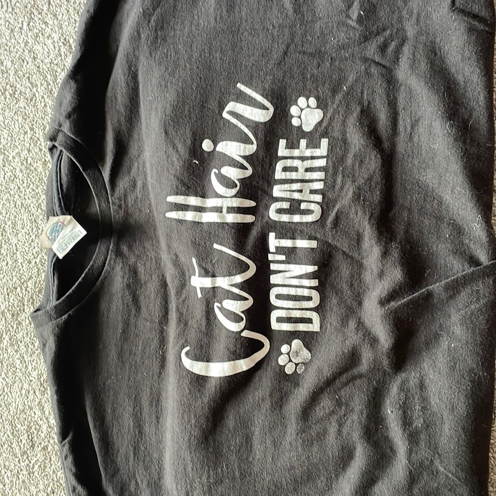 Cat Hair Don’t Care tshirt